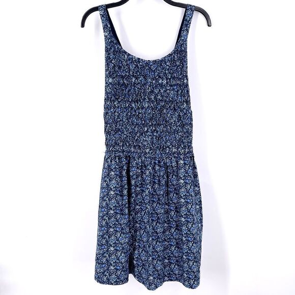Free People Petunia Blue Floral Mini Dress Size L - Picture 4 of 8